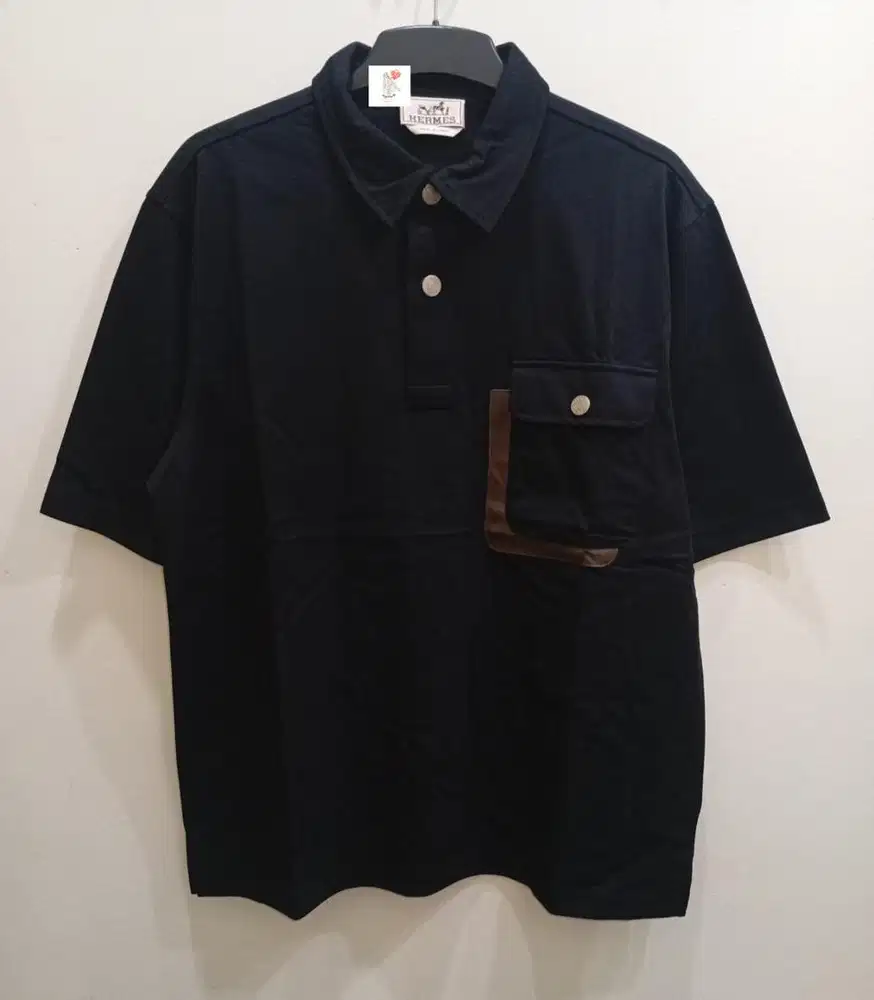 HERMES POLO SHIRT BLACK
