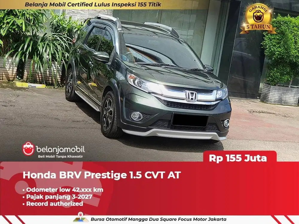 [ GARANSI 5TH ] Honda BRV BR-V BR V Prestige 1.5 CVT AT 2017/2018