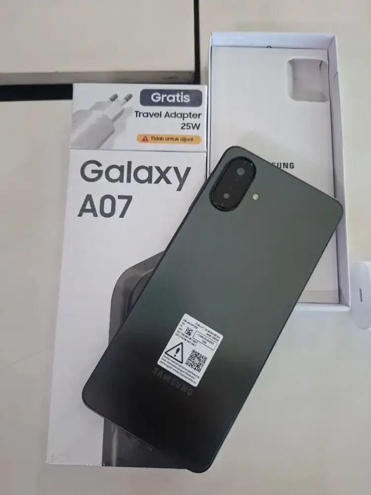 Samsung a07 8/256 free adaptor 25wtt