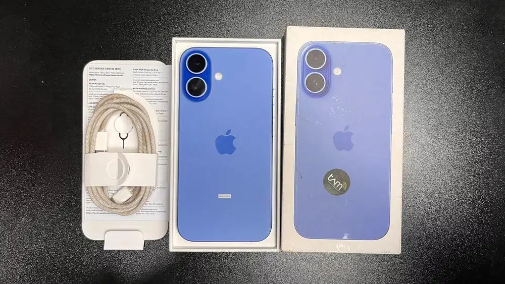 JUAL IPHONE 16 128 ULTRA MARINE GARANSI MASIH ON