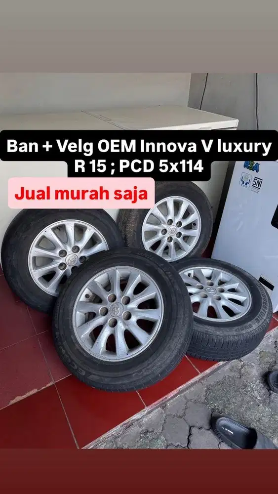 Velg OEM Innova V Luxury R15 + ban PCD 5x114
