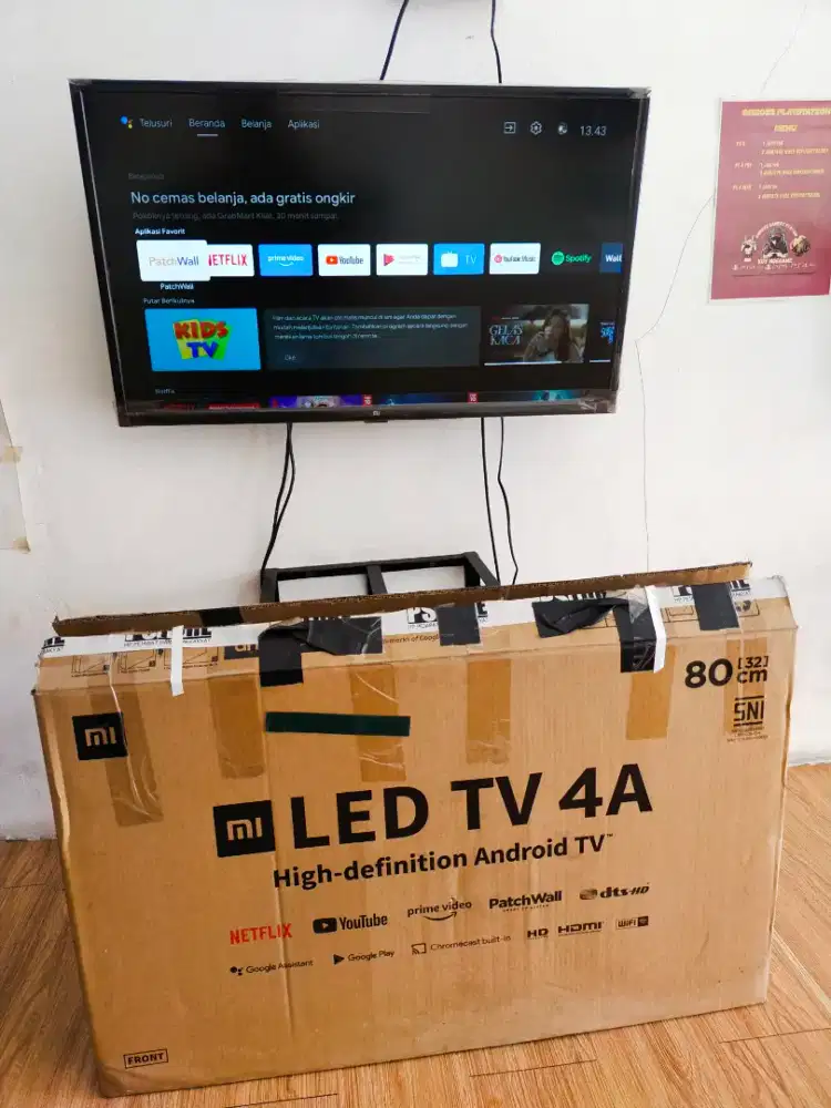 Xiaomi Android LED TV4A 32inch fullset baca deskripsi bisa tt