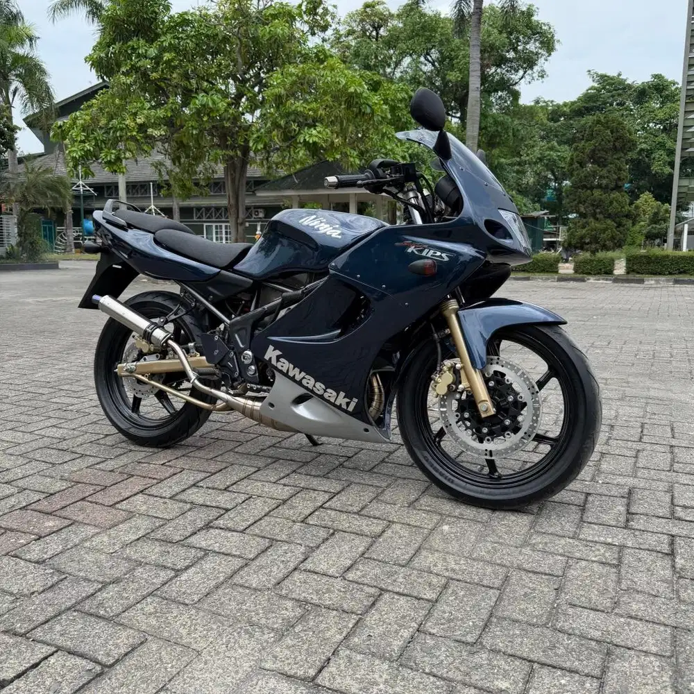 KAWASAKI NINJA RR OLD 2009 asli BIRU NAVY BLUE ( Rare )