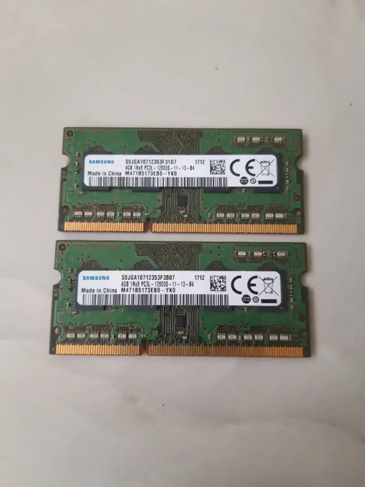 Ram Laptop 4gb x2 8gb DDR3L