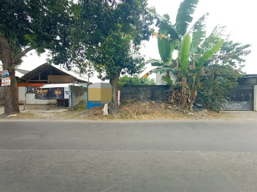 DIJUAL CEPAT TANAH SUPER STRATEGIS TEPI JALAN RAYA GODEAN SIDOMOYO DEKAT CALON EXIT TOLL SLEMAN