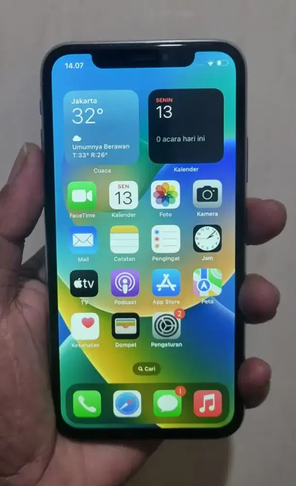 Iphone x 64gb unit dus kabel data