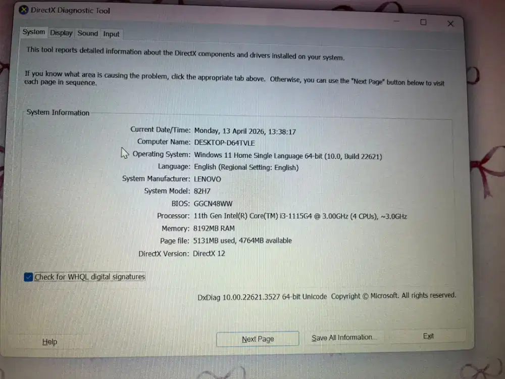 Jual Cepat Laptop Lenovo ideapad slim 3 Intel Core i3 Gen 11 Ram 8/256