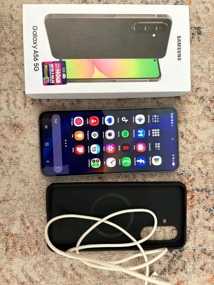 Jual samsung A56 5g ram 12/256 mulus pemakaian 4 bulan