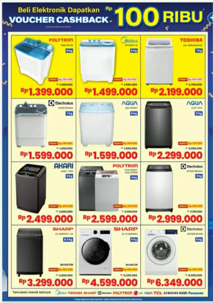 PROMO ELECTRONIC MESIN CUCI
