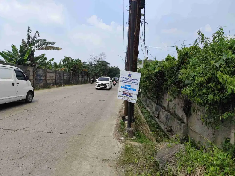 Lahan Strategis jalur utama Dijual Dekat Gading Serpong
