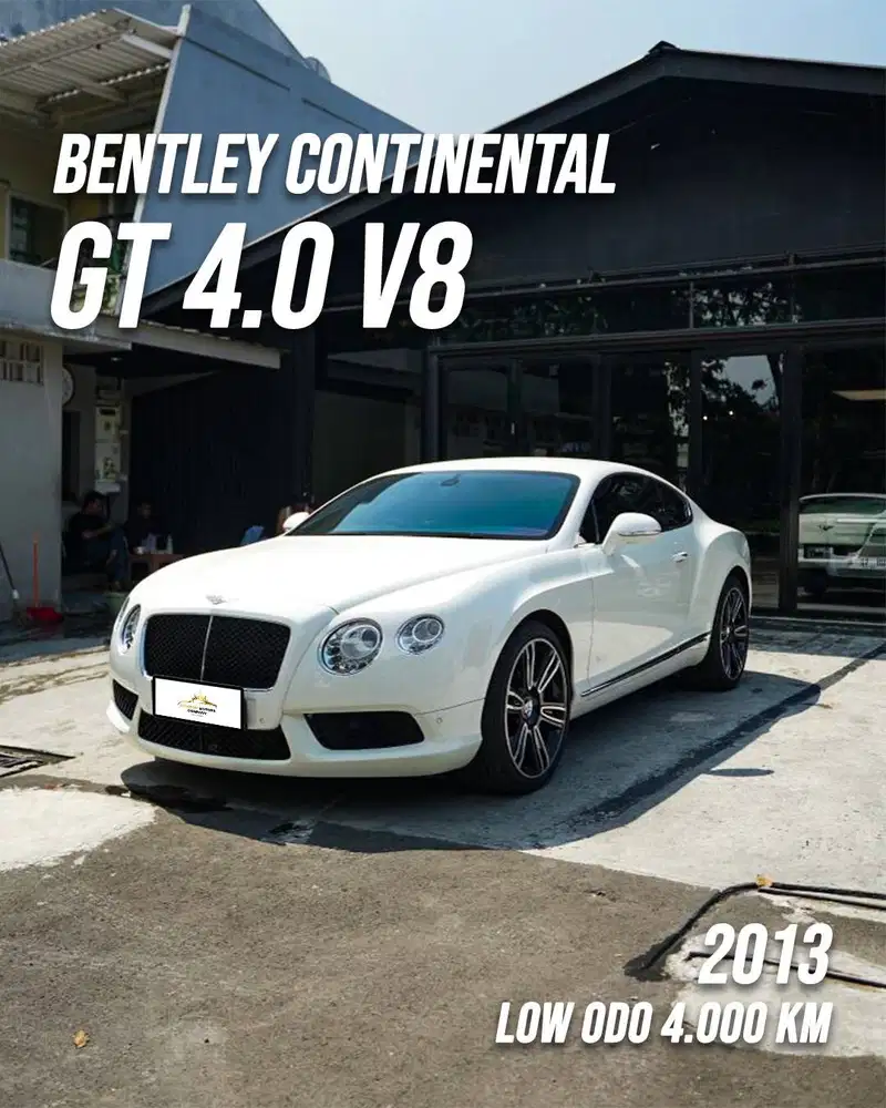 FOR SALE  Bentley Continental GT V8 2013   Glacier White – Elegant