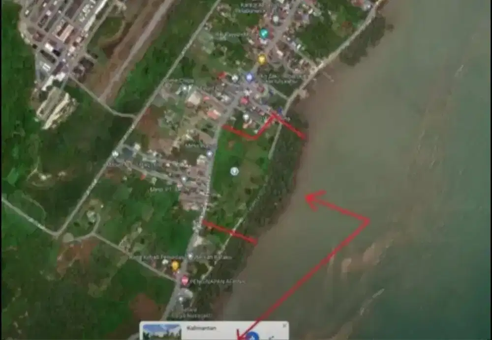 DI JUAL TANAH PINGGIR JALAN-PANTAI 5Ha