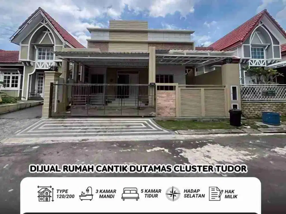 Dijual Rumah Dutamas cluster tudor batam center