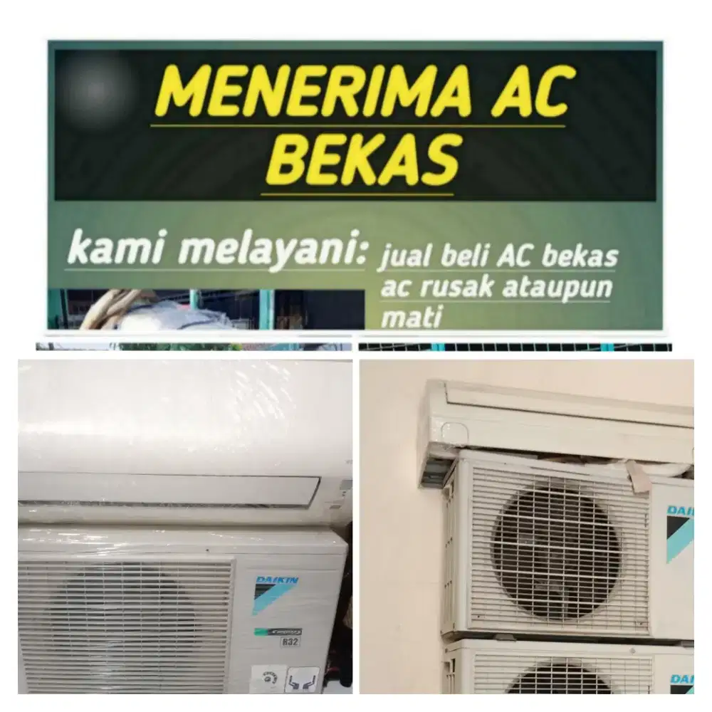Terima ac bekas rusak