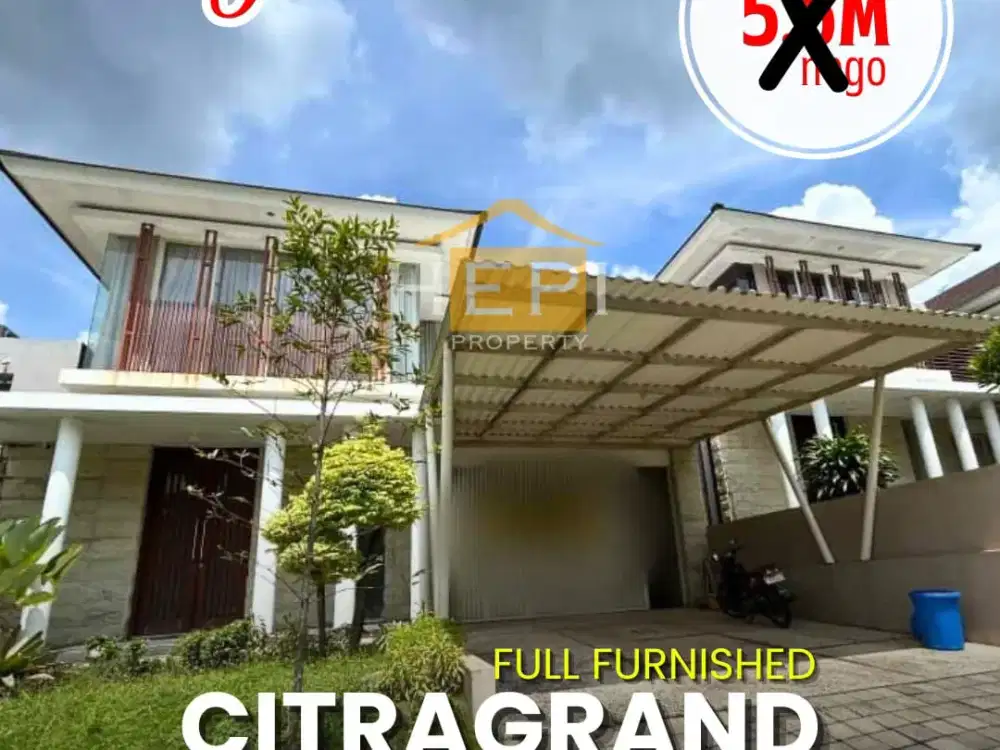 Dijual Rumah Mewah Full Furnished dengan View di Citragrand Semarang