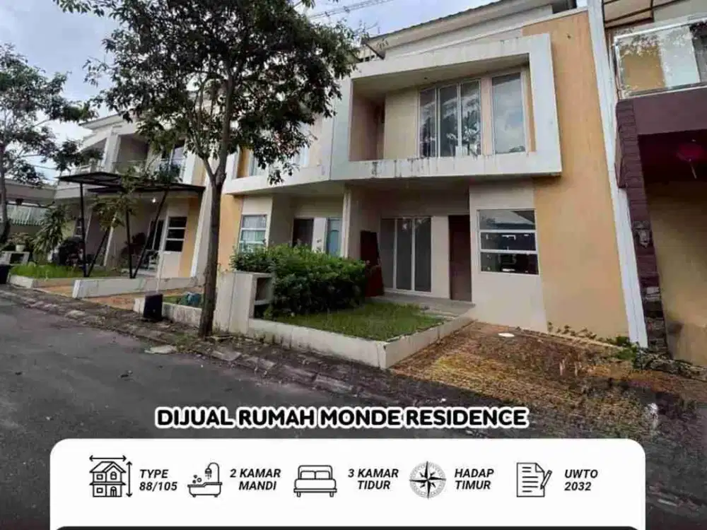 Dijual rumah monde residence batam center pasir putih