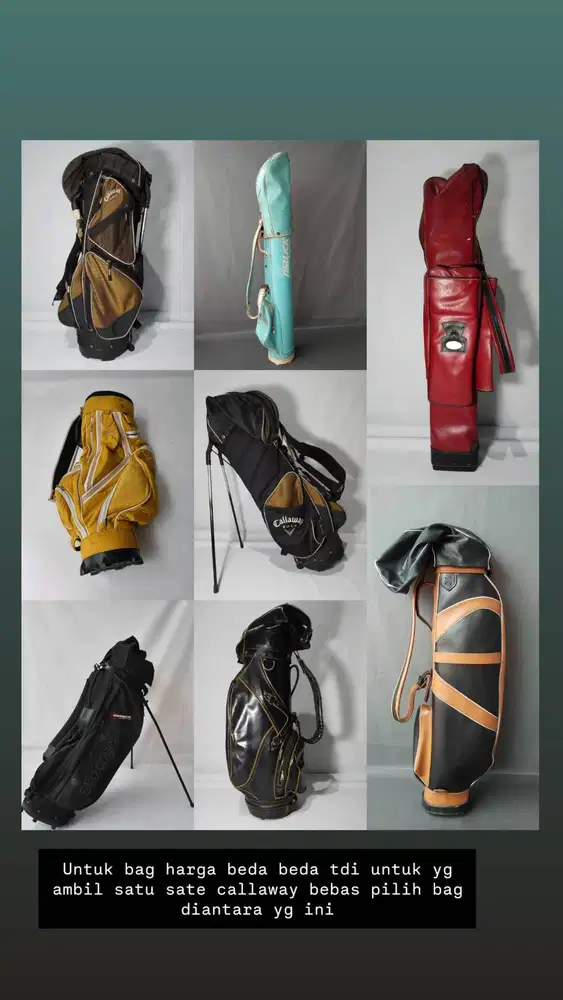 Stik golf callaway yamaha kingkobra dan bag golf murah mulus