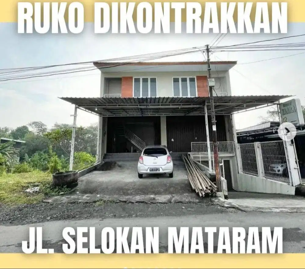 RUKO 2 Lantai JOGJA DISEWA / DIKONTRAKAN TAHUNAN unit KANAN dan KIRI