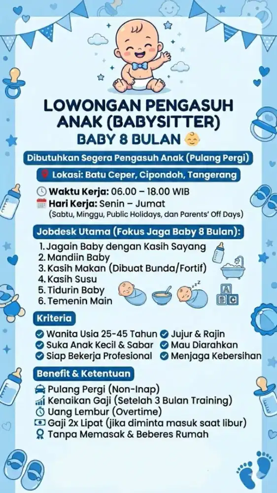 BABYSITTER - Bayi 8 bulan