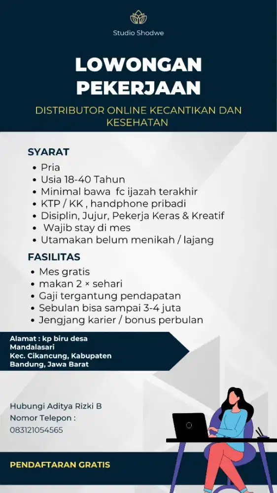 Fatner kerja distributor / sales online