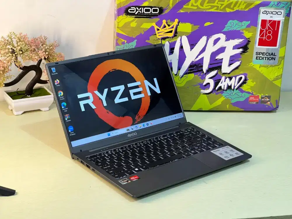 Laptop axioo Hype 5 ryzen 5 7430U ssd 256gb ram 8gb