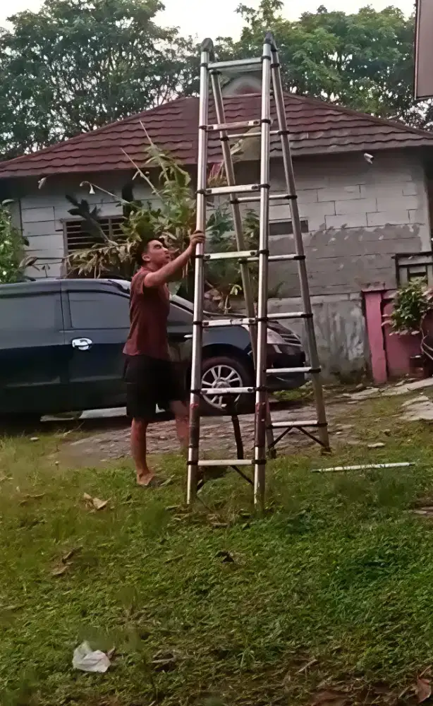 Tangga teleskopik double