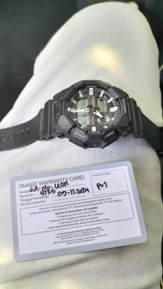 G-Shock GA-010 Like New Fullset Garansi Resmi Panjang