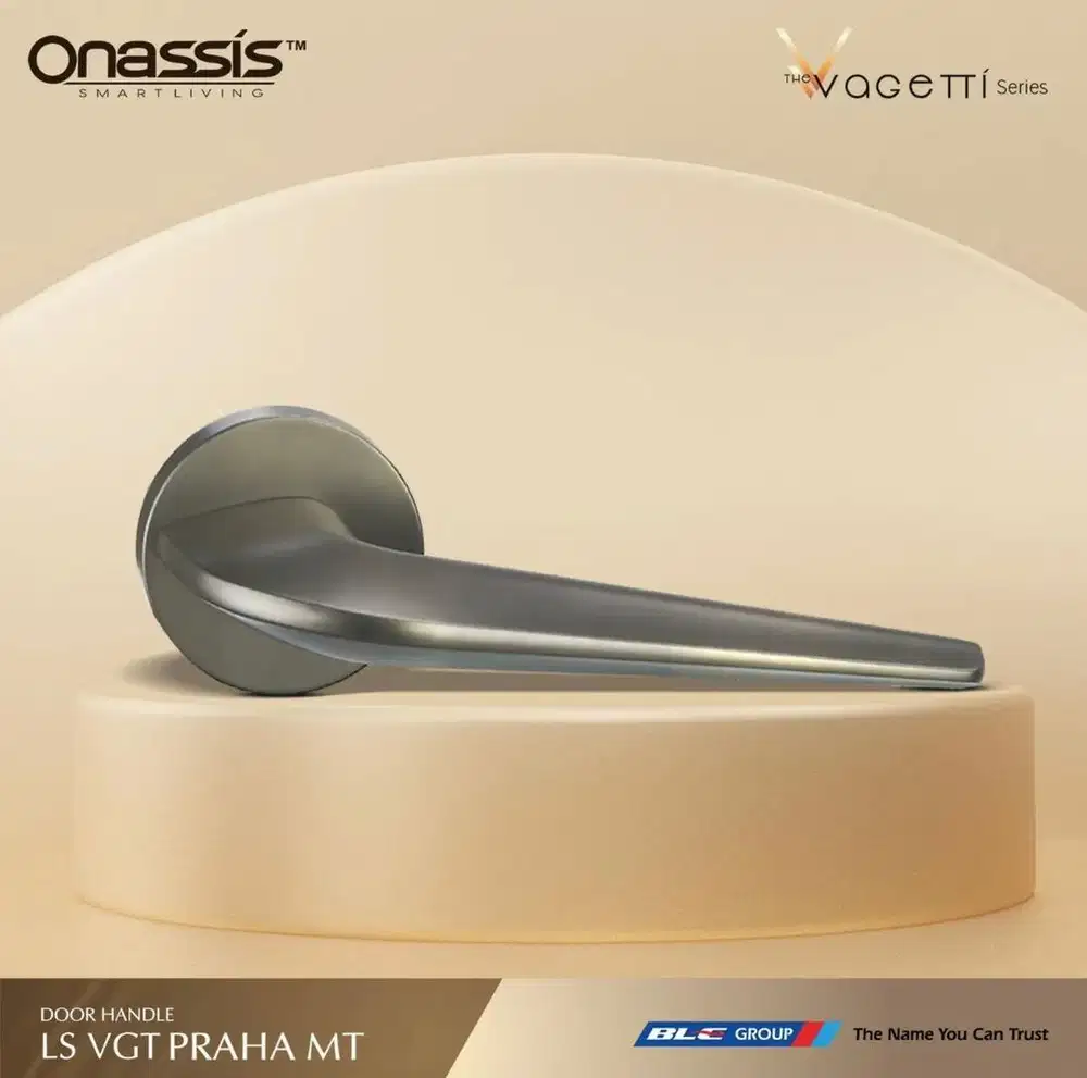 Handle Pintu Onassis Vagetti Series PRAHA Black LS
