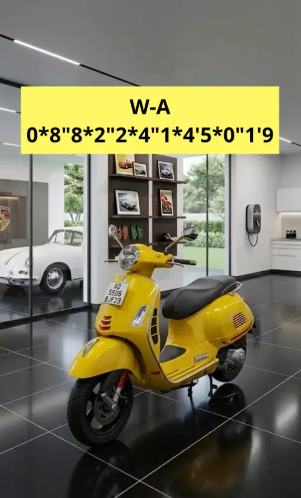 DIJUAL SEGERA PIAGGIO VESPA GTS SUPER SPORT I-GET ABS TAHUN 2023 NEGO