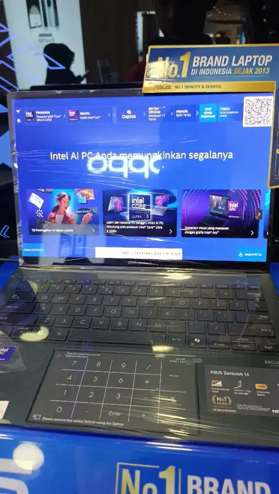 LAPTOP ZENBOOK INTEL CORE ULTRA 5 DENGAN CICILAN 0% HOME CREDIT