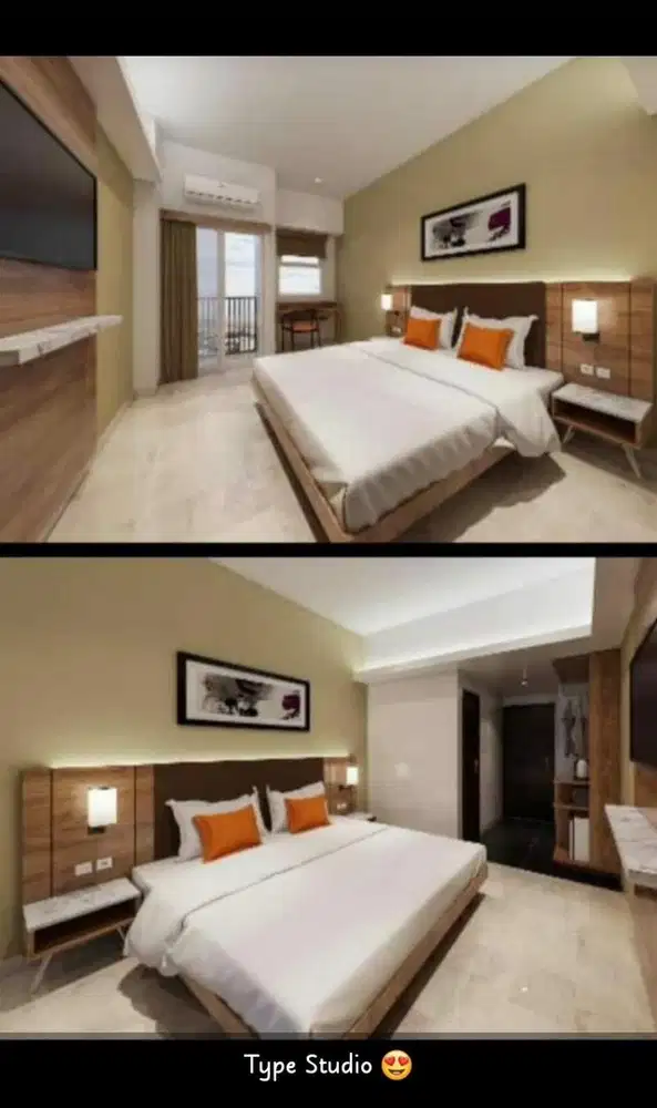 Dijual Cepat Apartment Studio Full Furnish 23m2