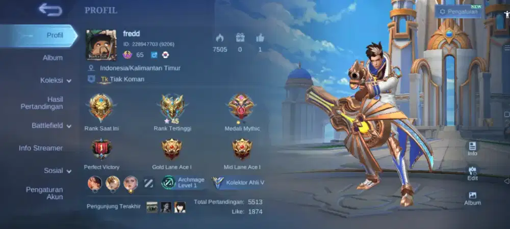 Jual akun pribadi ml dijamin aman