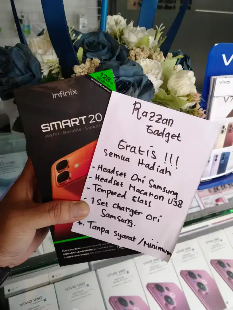 Infinix Smart 20 Ram 4+4/128 GB (Spesial Bundling)