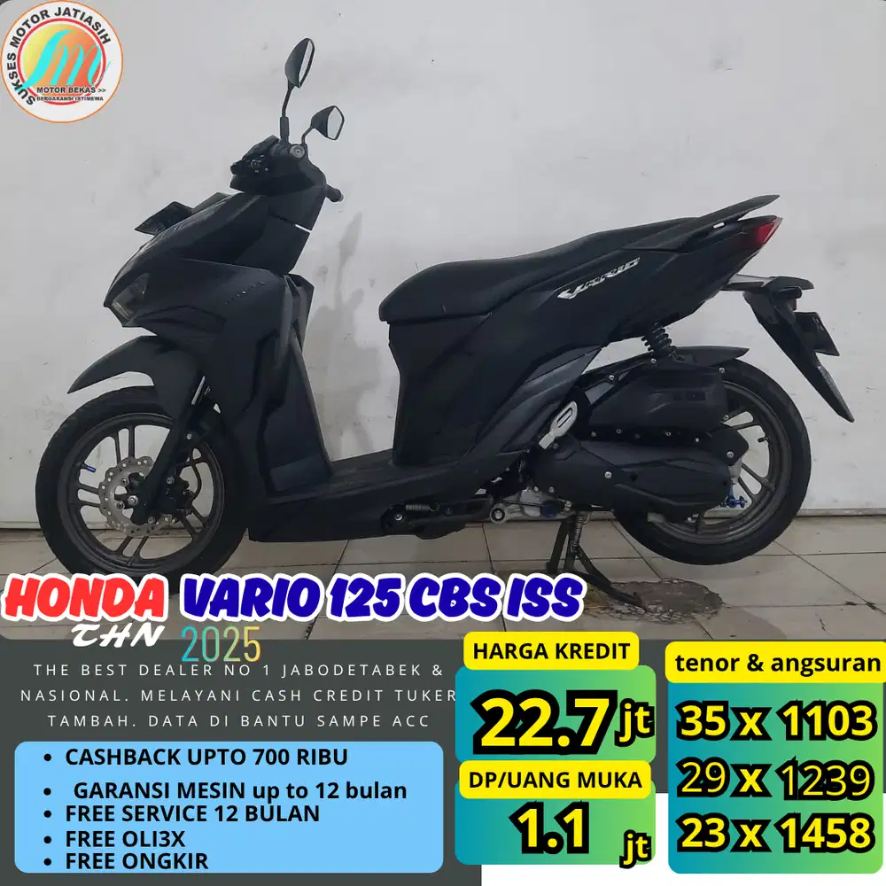HONDA VARIO 125 CBS ISS2025 ANGSURAN TERMURAH SYRT KTP&KK(SUKSESMOTOR)