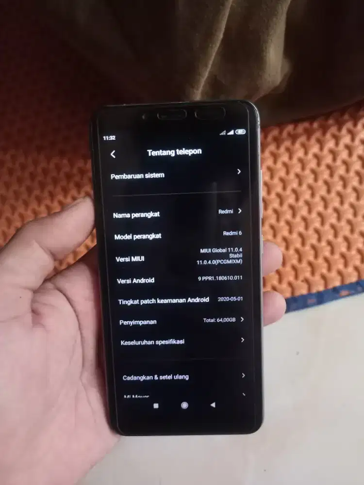 Redmi 6 ram 4/64 wifi only