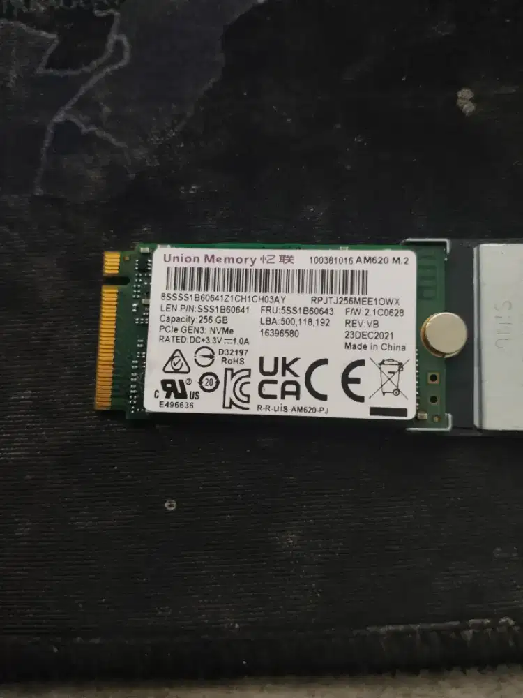 Ssd m.2 sata Union memory 256 gb copotan