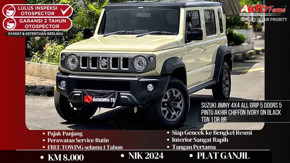 Suzuki Jimny 4x4 All Grip 5 Doors 5 Pintu NIK 2024