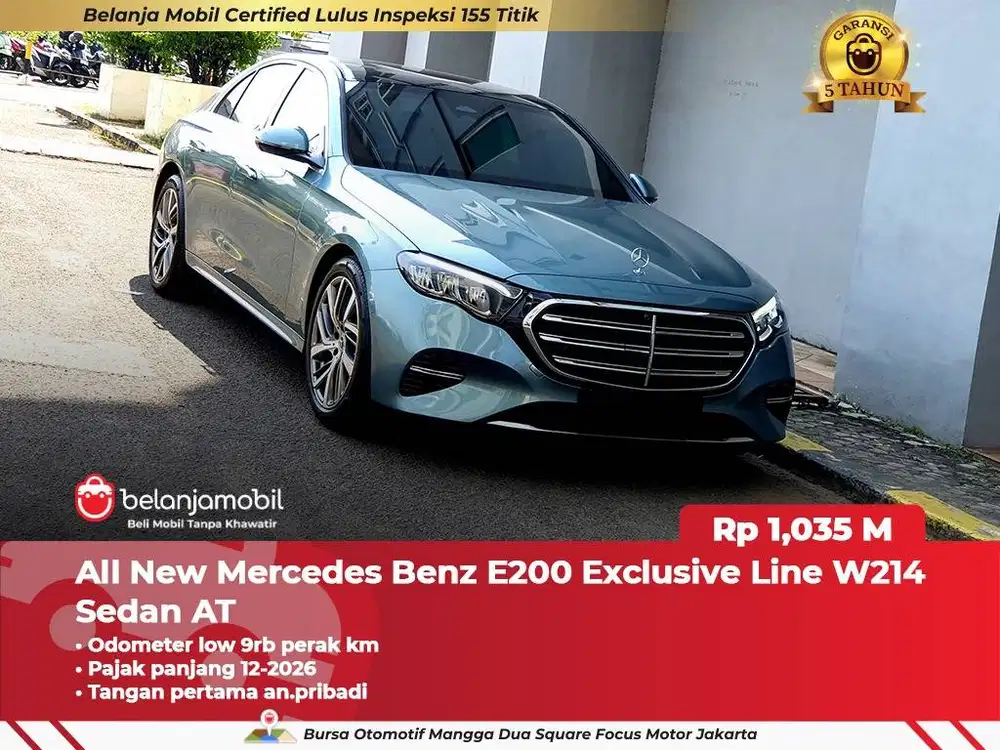 [ LOW KM 9RB ] Mercedes Benz Mercy E200 E 200 Exclusive W214 2024/2025