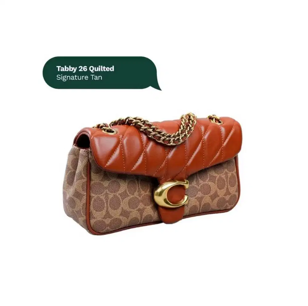 preloved coach tabby 26 sling bag