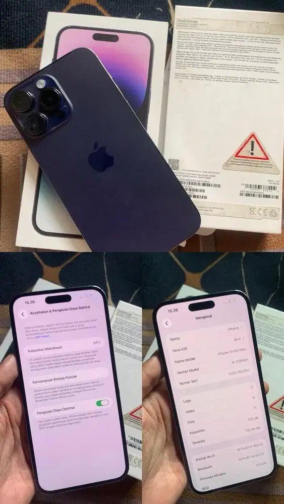 Iphone 14 promax 128gb ibox
