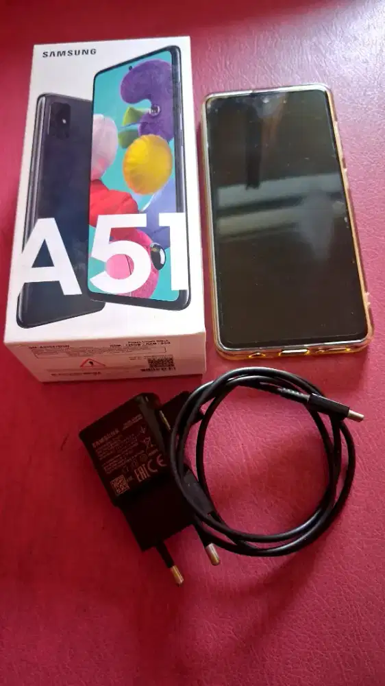 Hp Samsung Galaxy A51 8/128 Resmi SEIN Fullset Ori bawaan istimewa