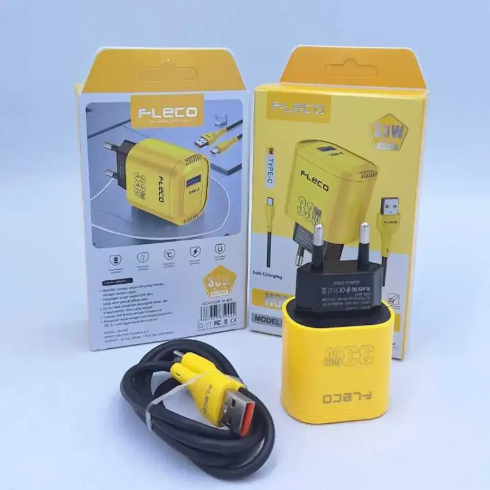 FLECO 33W TYPE C FAST CHARGING REAL (NEW)