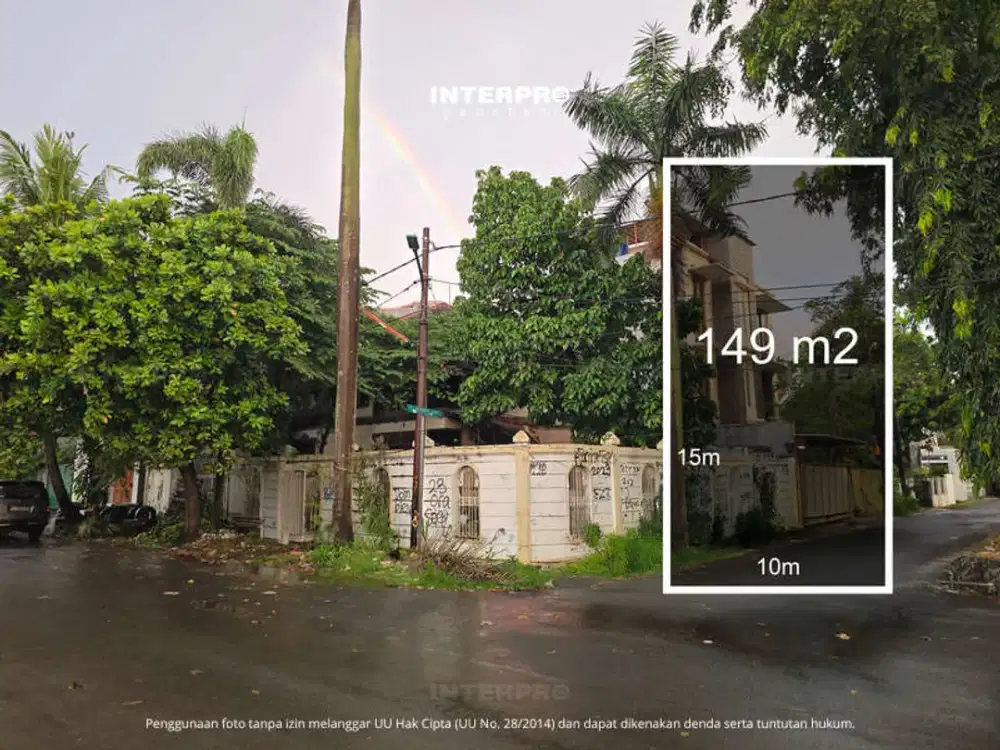 Rumah Hook Hitung Tanah Puri Indah Jalanan Super Lebar - 149m2