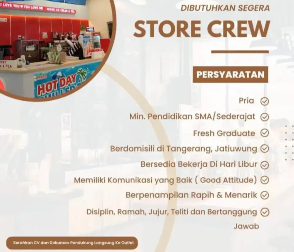Loker FnB Mixue