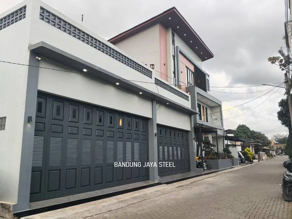 Pintu Garasi sliding menikung, spesialis pasang dan perbaikan ahli