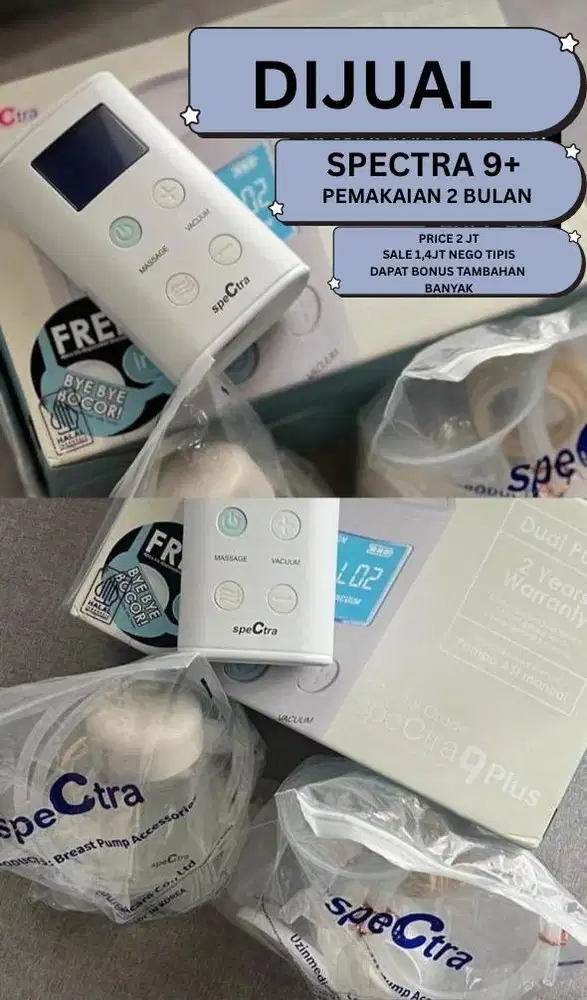 Dijual Spectra +9 Pumping Untuk Asi