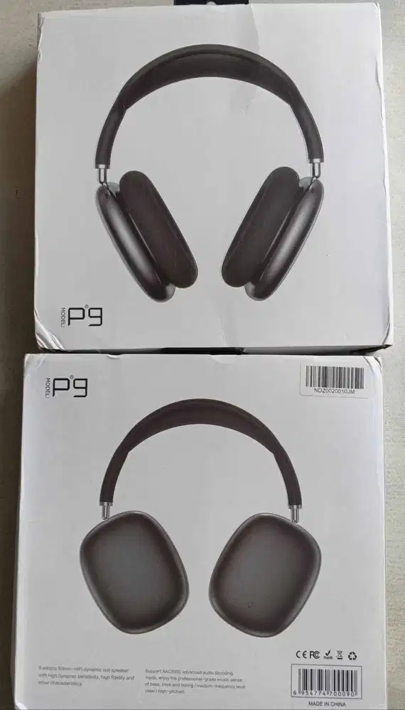 Headphone P9 Wireless Bluetooth Over Ear Bass Kuat Noise Cancelling