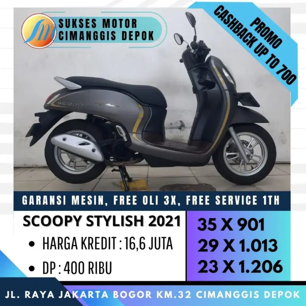 SCOOPY PRESTIGE 2021 PROMO DP 400 CICILAN RINGAN [SUKSES MOTOR]