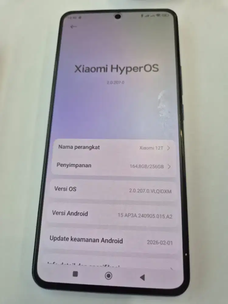 xiaomi 12t 8/256 siap pakai