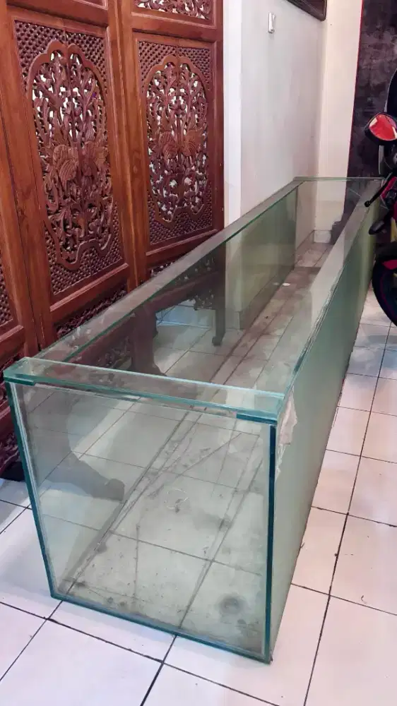 Aquarium 3 meter Kaca Tempered 12 mm